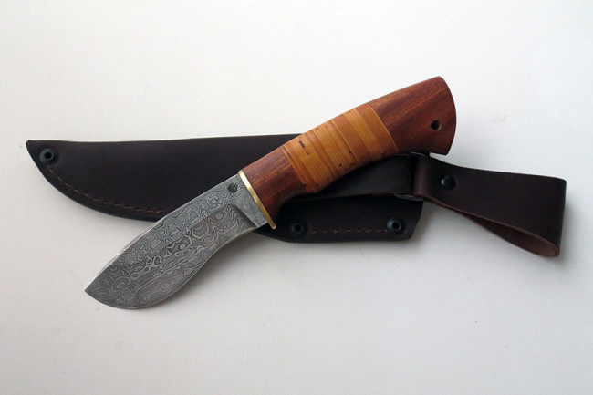 Нож из дамасской стали "Росомаха" (малый) дм0024