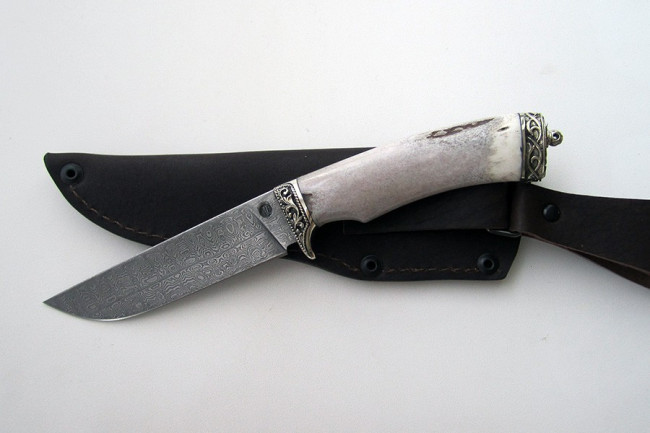 Нож из дамасской стали "Лис" (малый) др0010