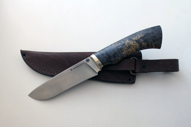 Нож Шершень 1 из стали Elmax (стаб. карель. береза) elmax016