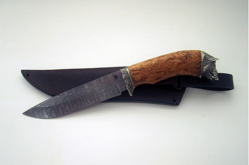 Нож из дамасской стали "Лань" п018