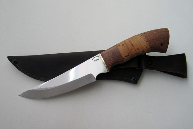 Нож из инструментальной стали Х12МФ "Акула" хб0001