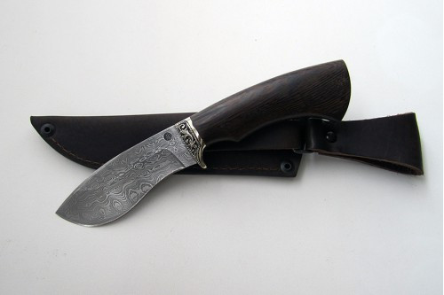 Нож из дамасской стали "Росомаха" (малый) мум0013