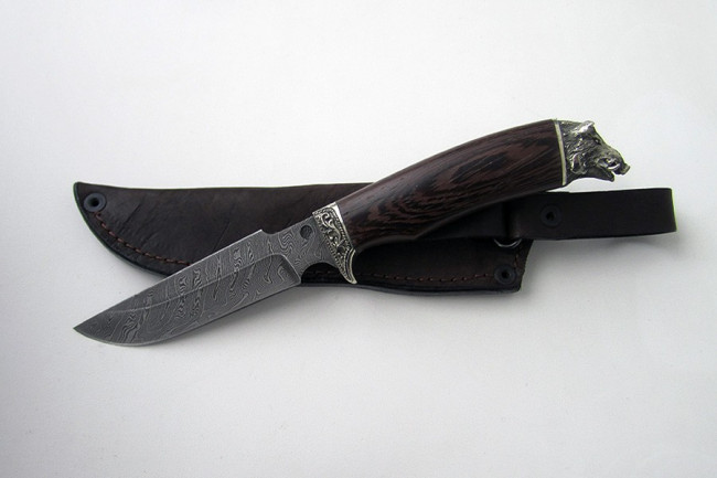 Нож из дамасской стали "Гарсон" (малый) млм0018