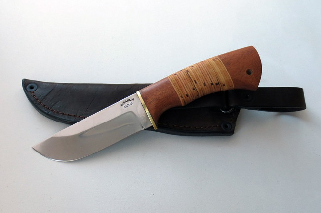 Нож из инструментальной стали Х12МФ "Бобр" (малый) хбм0028