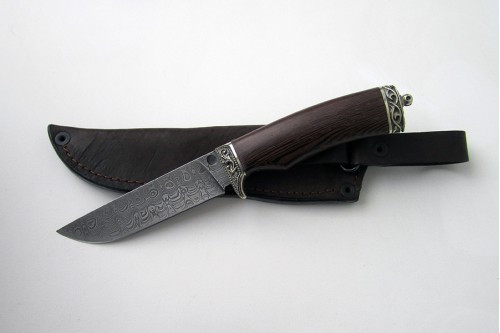 Нож из дамасской стали "Лис" (малый) млм0021