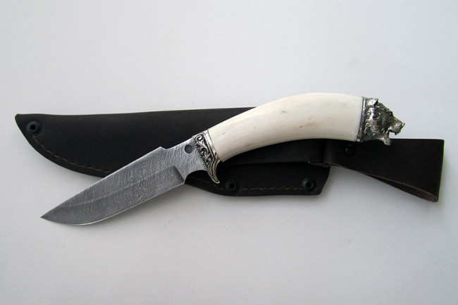 Нож из дамасской стали "Гарсон" (малый) др0002