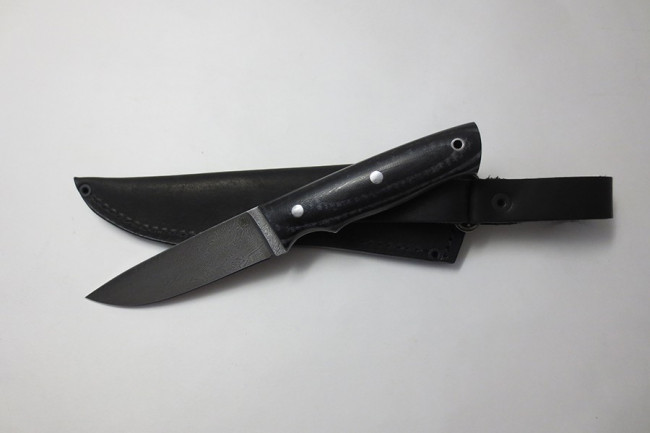 Нож из дамасской стали "Егерь - 1" цельнометаллический дцм019