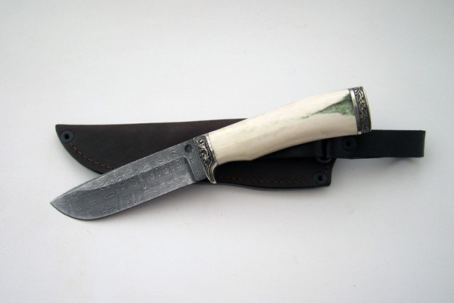 Нож из дамасской стали "Клык" (малый) др0007