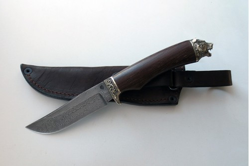 Нож из дамасской стали "Куница" (малый) млм0027