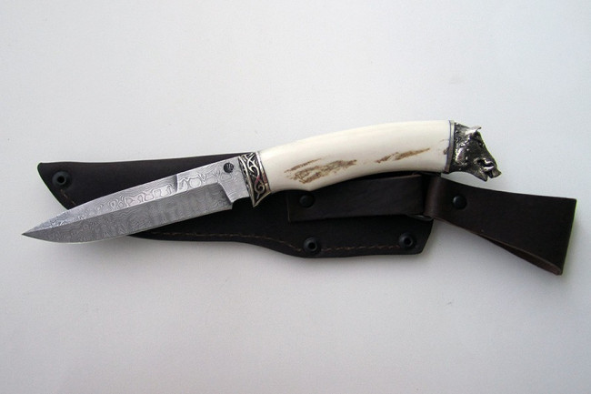 Нож из дамасской стали "Универсал" (малый) др0028