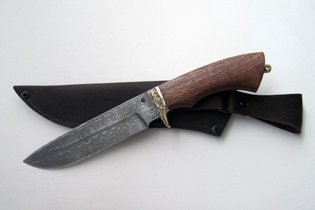 Нож из дамасской стали "Морж" дд0014