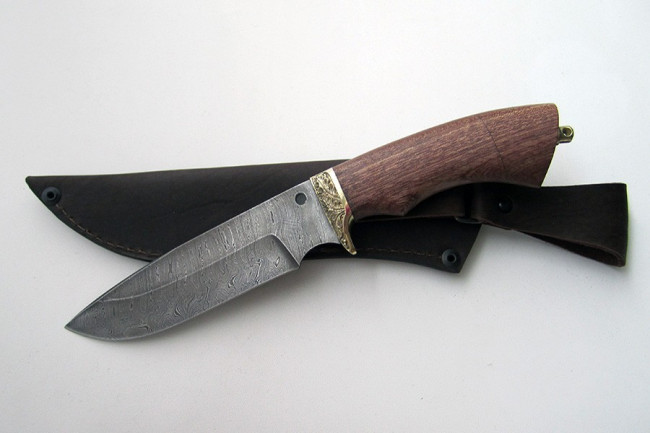 Нож из дамасской стали "Пума" дд0017