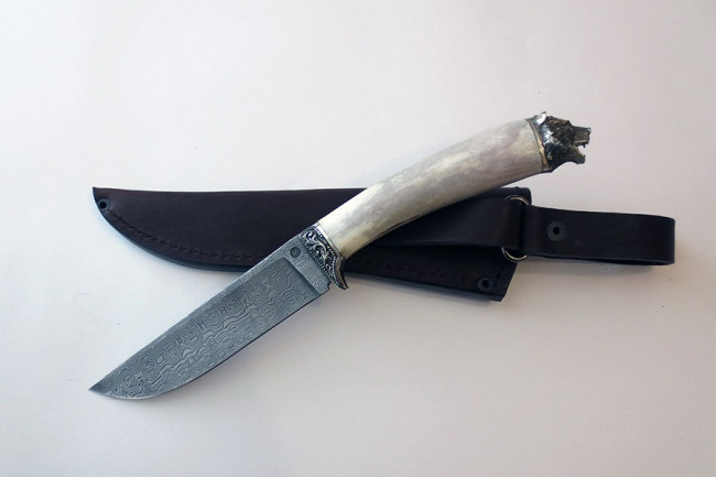 Нож из дамасской стали "Пантера" (малый) др0024