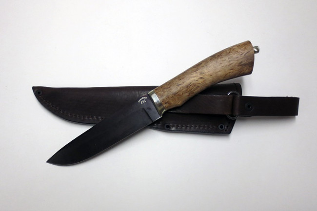 Нож "Енот" (ст. к/б)  из стали Р12 (быстрорез) р12-13