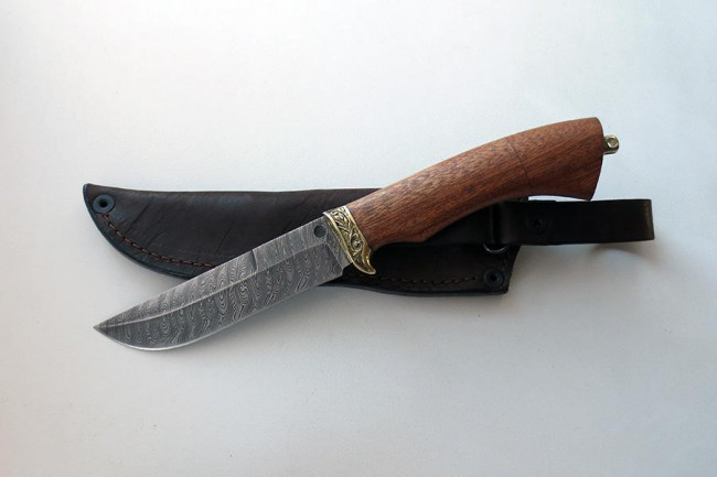 Нож Кабан (малый) дамаск дд0024