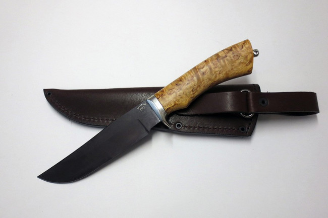 Нож "Куница" (ст. к/б)  из стали Р12 (быстрорез) р12-17