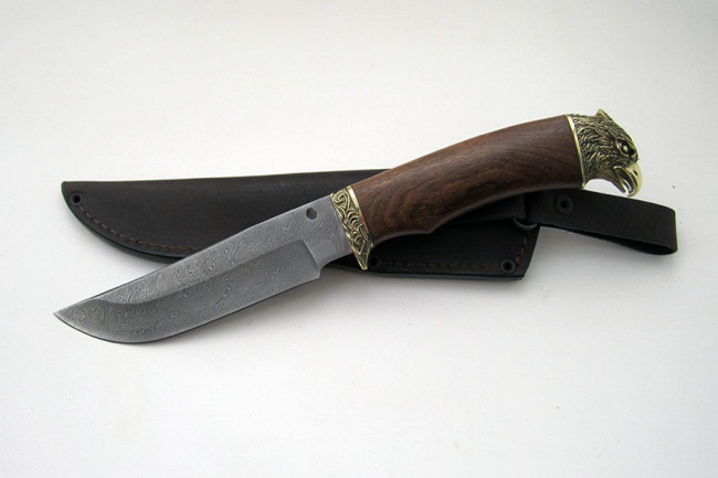 Нож из дамасской стали "Куница" дхл005