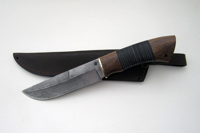 Нож "Кабан" из дамасской стали дк006