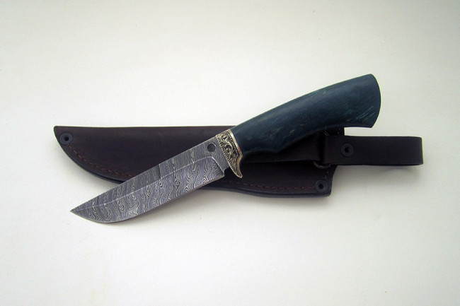 Нож из дамаска "Кабан" (малый) п016