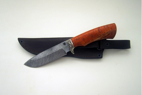 Нож из дамаска "Лось" (малый) п019