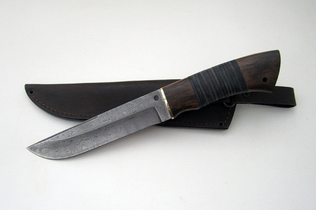 Нож из дамасской стали "Луч" дк011