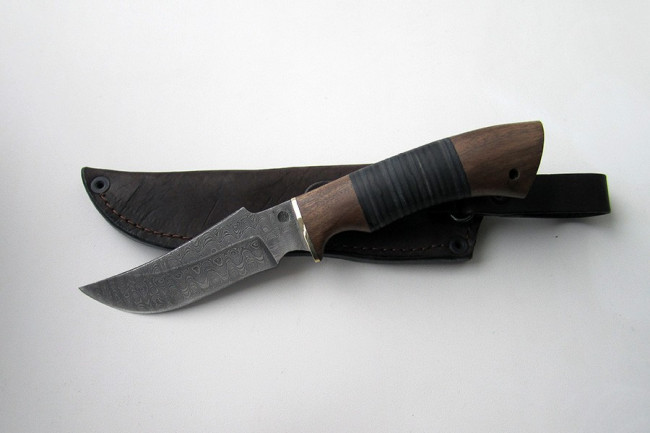 Нож из дамасской стали "Рыбак" дк016