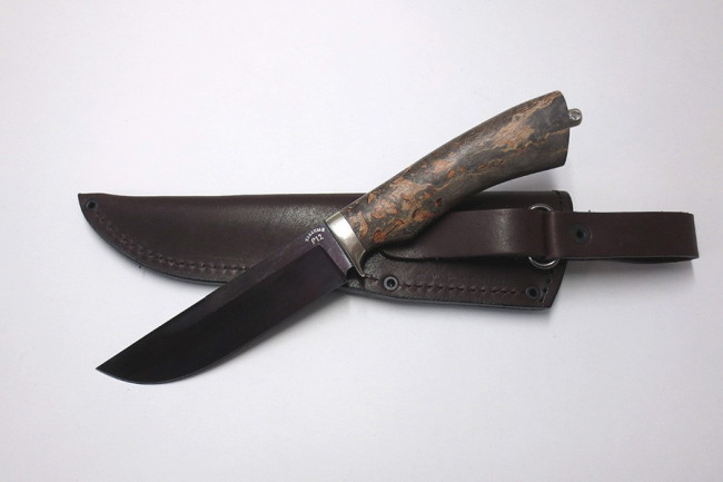 Нож "Охотник" (малый) (ст. к/б) из стали Р12 (быстрорез) р12-06м.