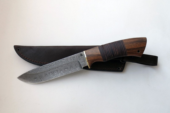 Нож из дамасской стали "Морж" дк021