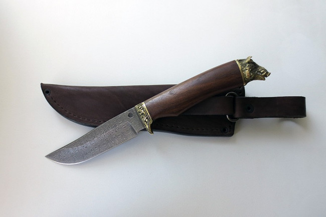 Нож "Куница" (малый) дамаск дхлм004