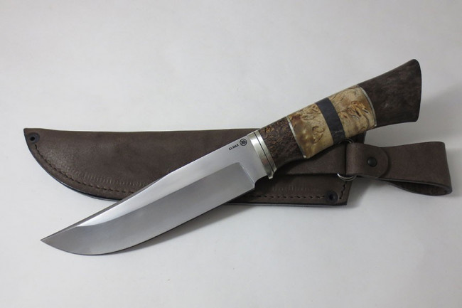 Нож Таежный из стали Elmax (стаб. карель. береза) elmax027