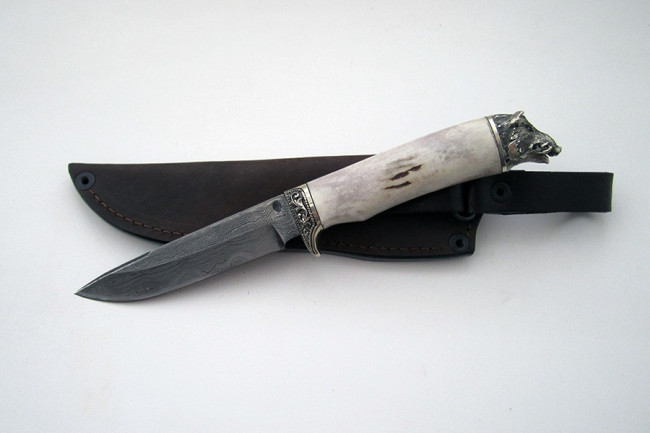 Нож из дамасской стали "Лань" (малый) др0016