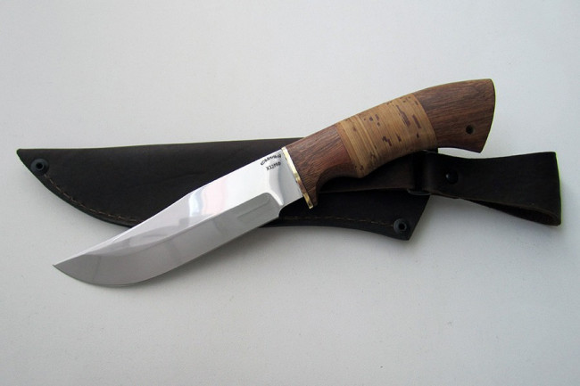 Нож из инструментальной стали Х12МФ "Куница" хб0005