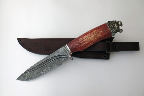 Нож "Пума" дамаск с долами п041