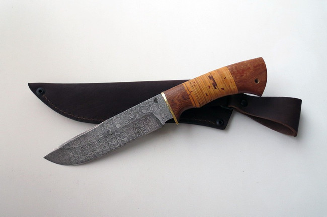 Нож из дамасской стали "Морж" дб0014