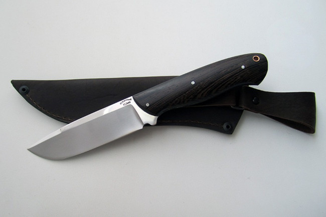 Нож из инструментальной стали Х12МФ "Лось" ц/м  хцм0003