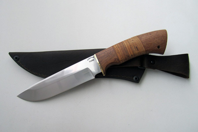 Нож из инструментальной стали Х12МФ "Морж" хб0012