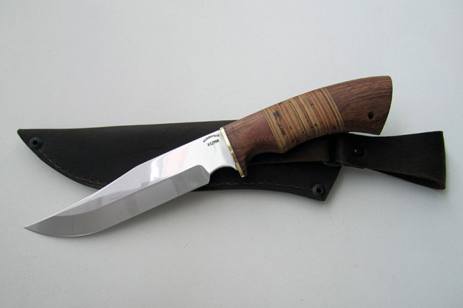 Нож из инструментальной стали Х12МФ "Осетр" хб0013