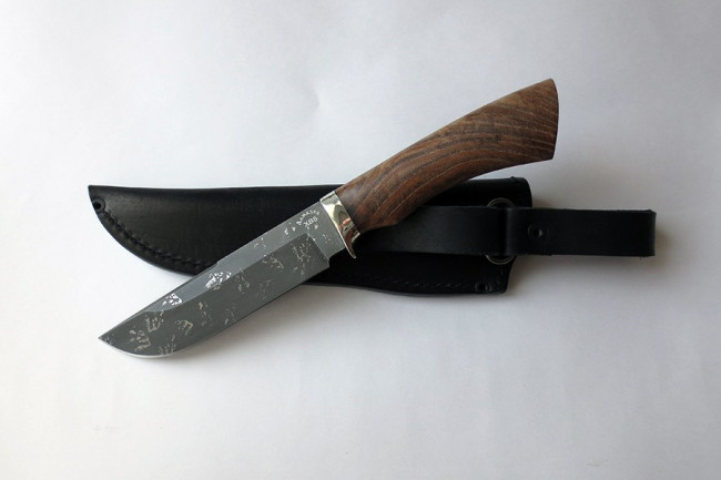 Нож Охотник (малый) из инструмент. стали ХВ5 (алмазка) хв5-010