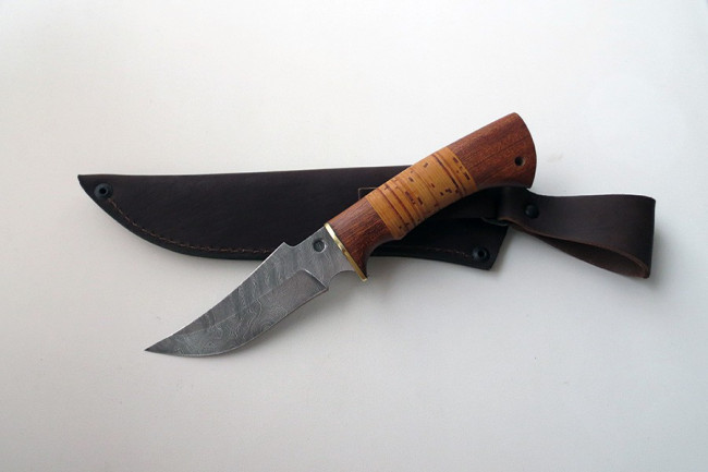 Нож из дамасской стали "Рыбак" дб0018