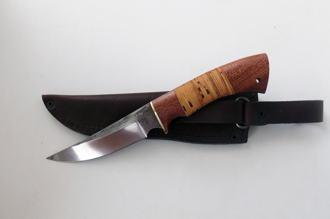 Нож Акула (малый) сталь 95Х18 (нерж.) след ковки 95х18ков-бер001