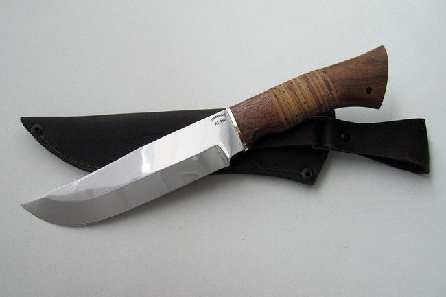 Нож из инструментальной стали Х12МФ "Таежный" хб0017
