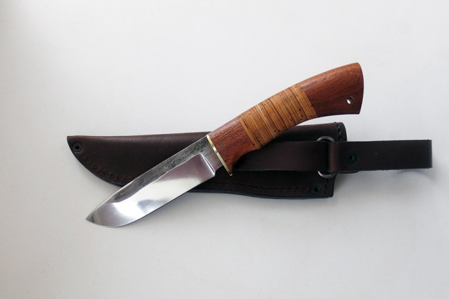 Нож Лось (малый) сталь 95Х18 (нерж.) след ковки 95х18ков-бер012