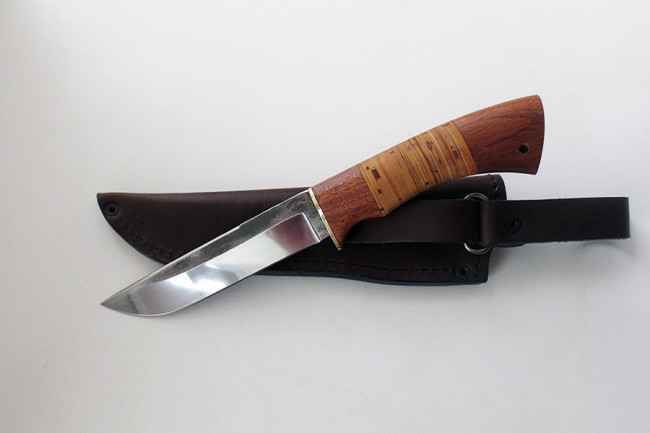 Нож Луч (малый) сталь 95Х18 (нерж.) след ковки 95х18ков-бер013