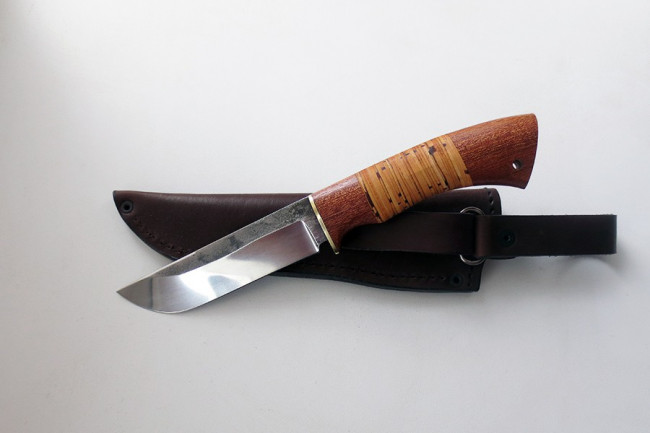 Нож Охотник (малый) сталь 95Х18 (нерж.) след ковки 95х18ков-бер015