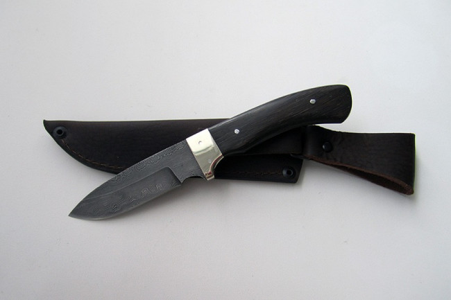 Нож из дамасской стали "Пума" (малый) цельнометаллический дцм0005
