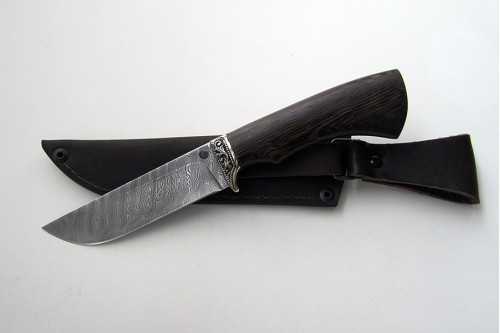 Нож из дамасской стали "Пантера" (малый) мум0011